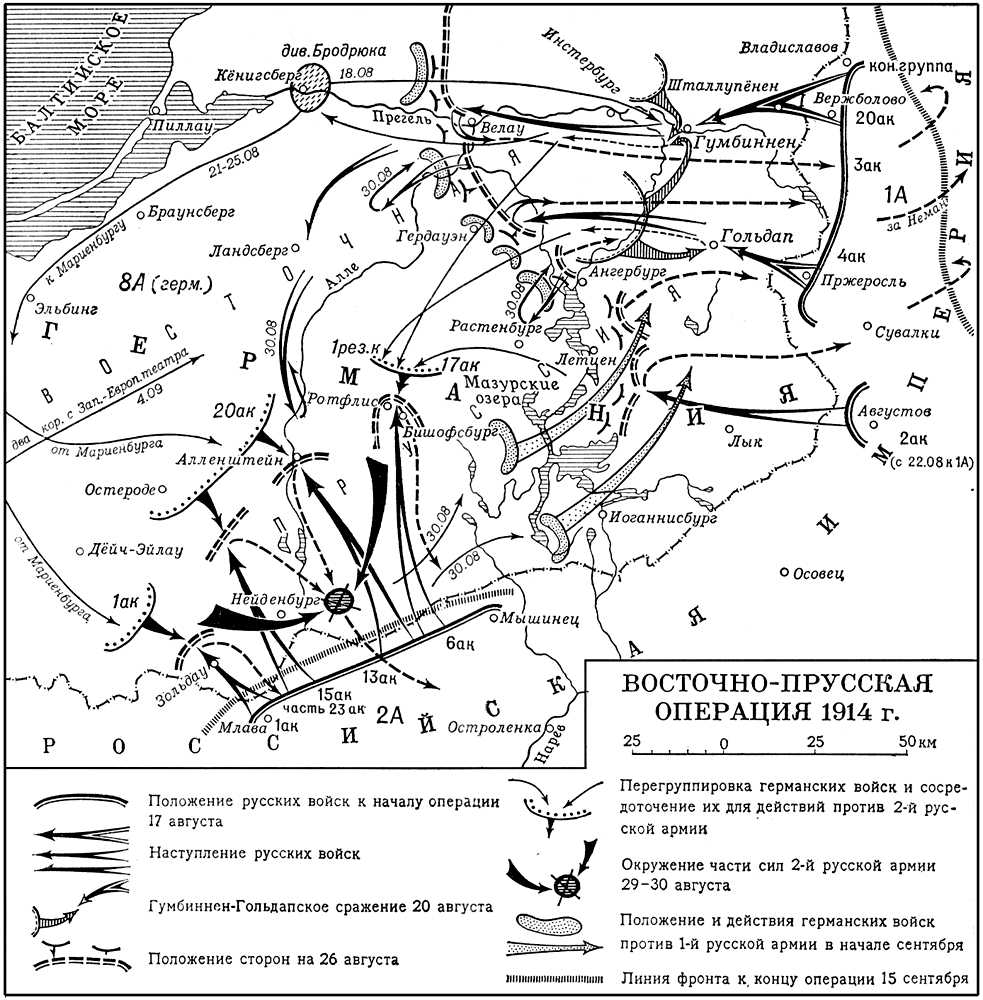 Карта проведения операции. Восточная Пруссия сражение 1914 года. Восточно-Прусская операция (1914). Самсонов 1914 Восточно-Прусская операция.